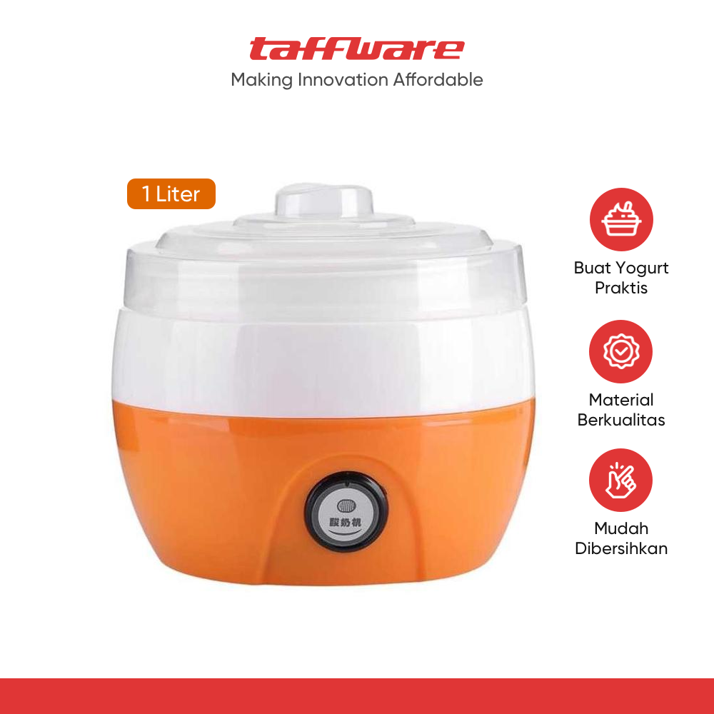TaffHOME Mesin Pembuat Yogurt Maker Electric Automatic Machine 1L 15W - PA-10A