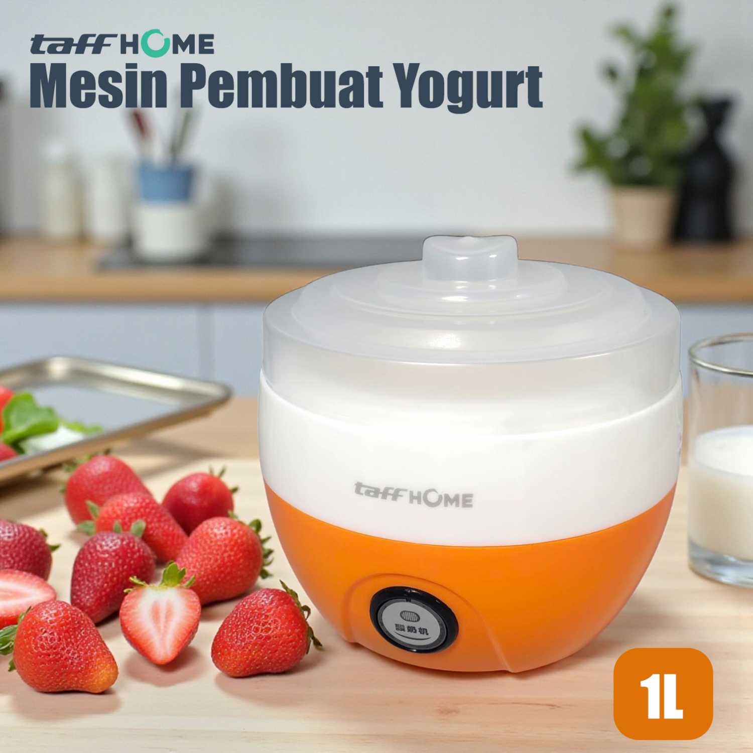 TaffHOME Mesin Pembuat Yogurt Maker Electric Automatic Machine 1L 15W - PA-10A
