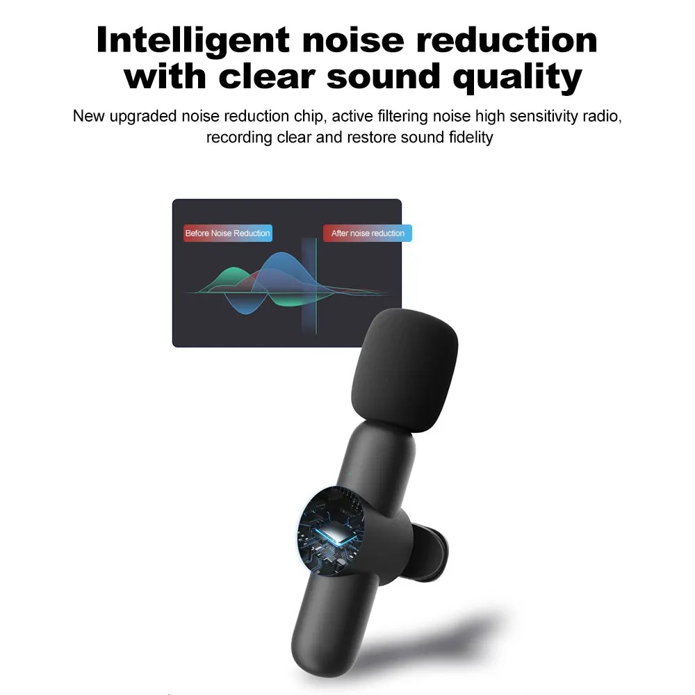 TaffSTUDIO Wireless Lavalier Lapel Microphone Vlogger Lightning 2.4GHz - HA85