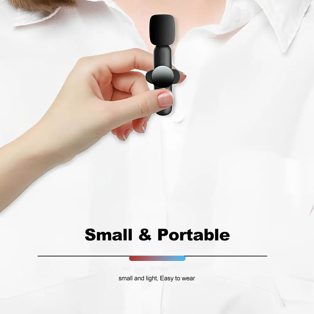 TaffSTUDIO Wireless Lavalier Lapel Microphone Vlogger Lightning 2.4GHz - HA85