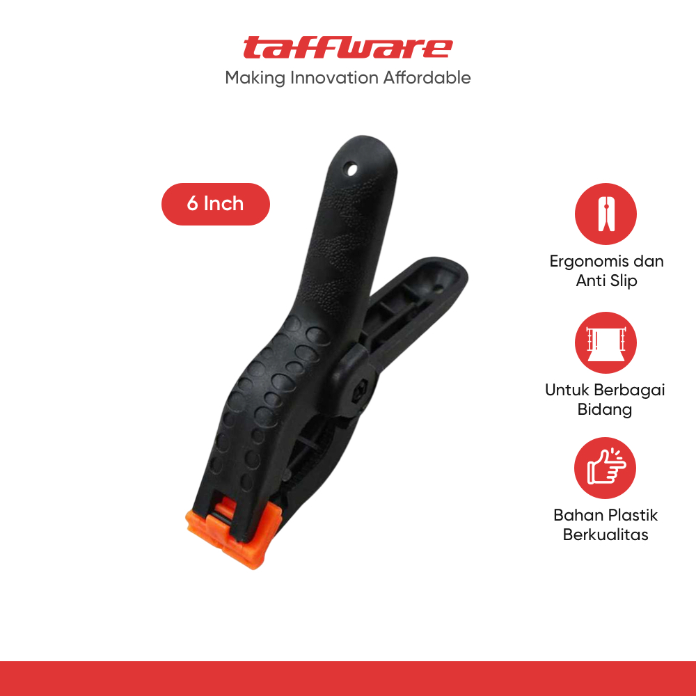 TaffSTUDIO Klip Jepit Backdrop Studio Fotografi Woodworking 6 Inch - PB-A06