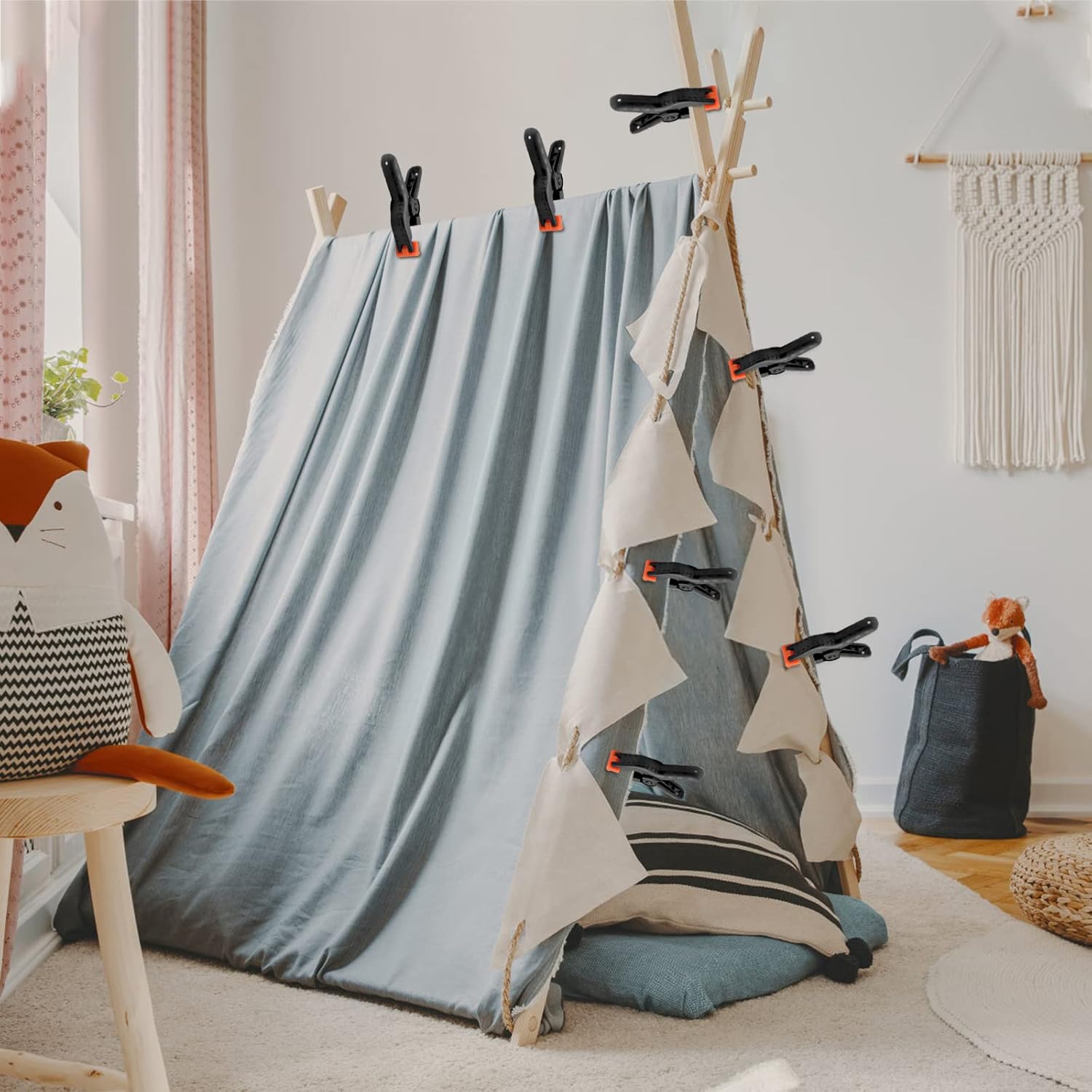 TaffSTUDIO Klip Jepit Backdrop Studio Fotografi Woodworking 6 Inch - PB-A06