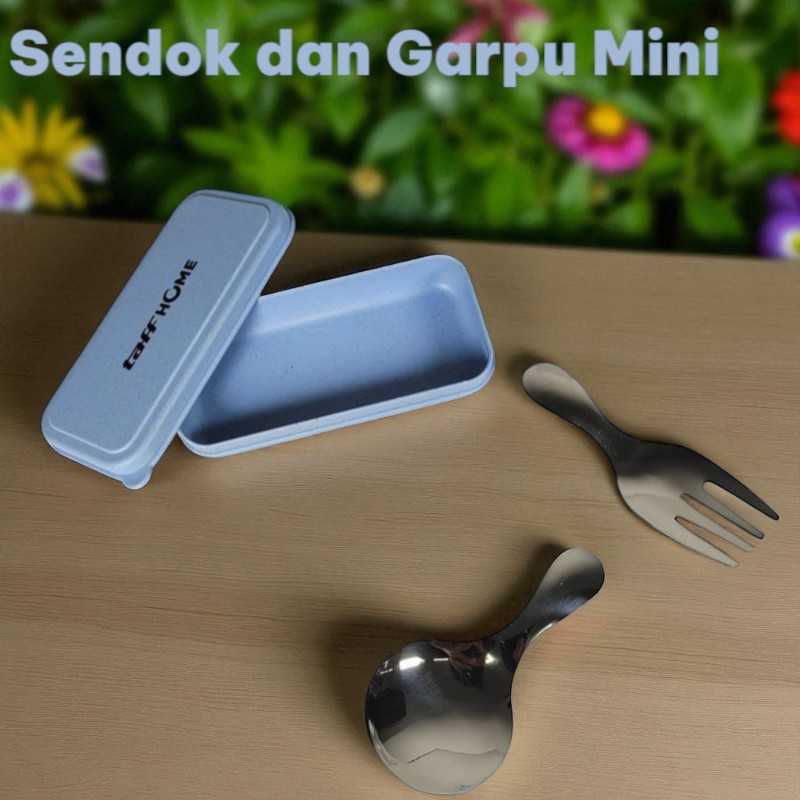 TaffHOME Sendok dan Garpu Mini Cutlery Spoon 304 Stainless Steel - R-304