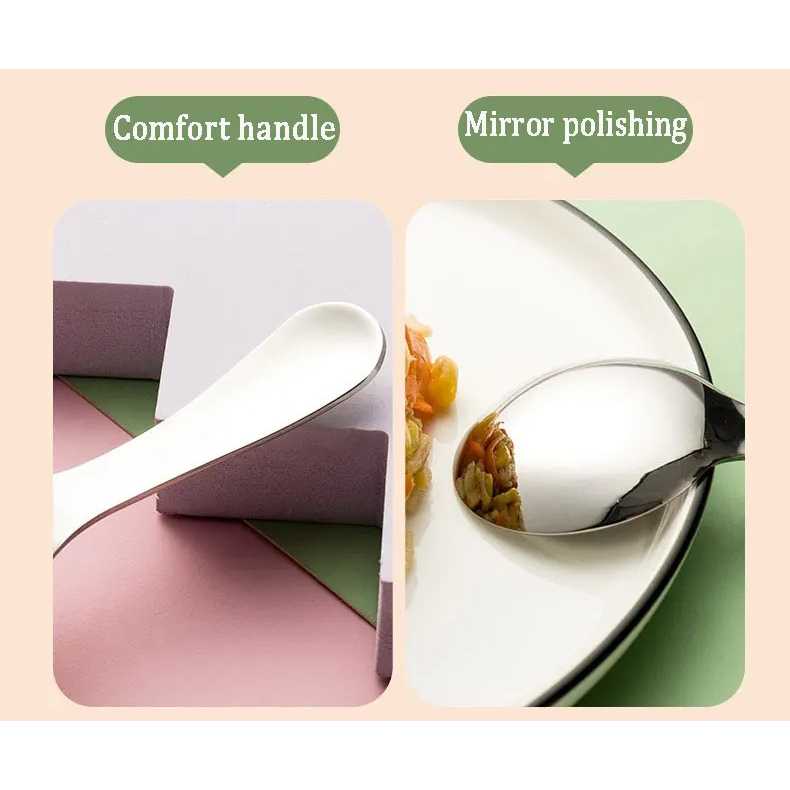 TaffHOME Sendok dan Garpu Mini Cutlery Spoon 304 Stainless Steel - R-304