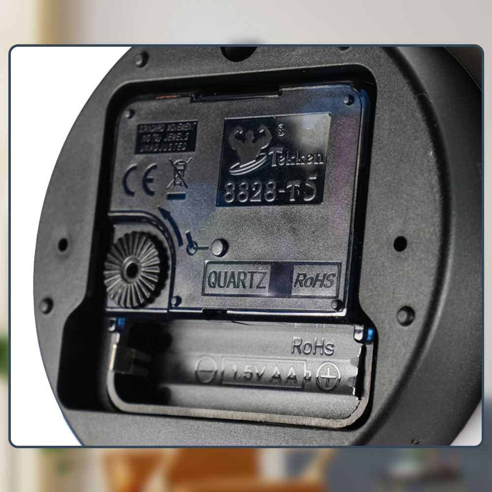 TaffHOME Jam Dinding Besar DIY Giant Wall Clock Quartz 90-100cm - DIY-104