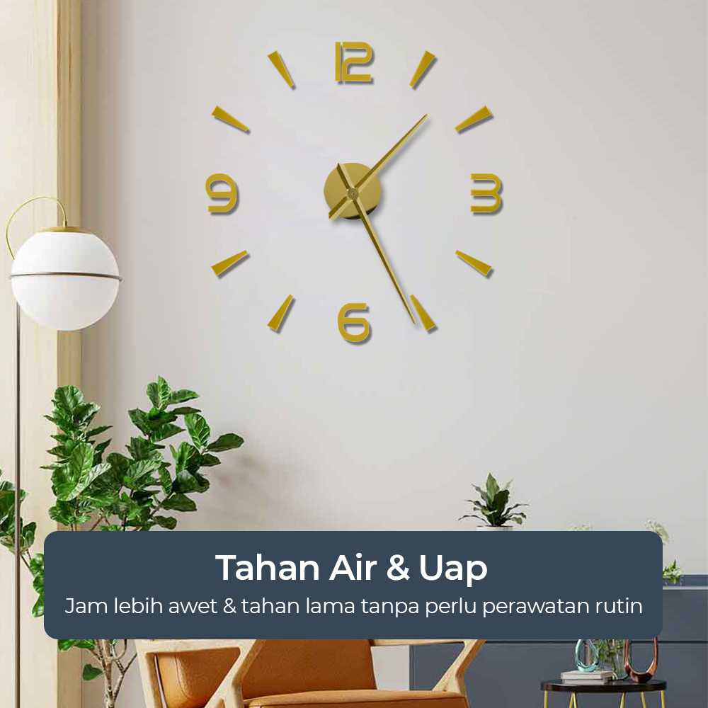 TaffHOME Jam Dinding Besar DIY Giant Wall Clock Quartz 90-100cm - DIY-104