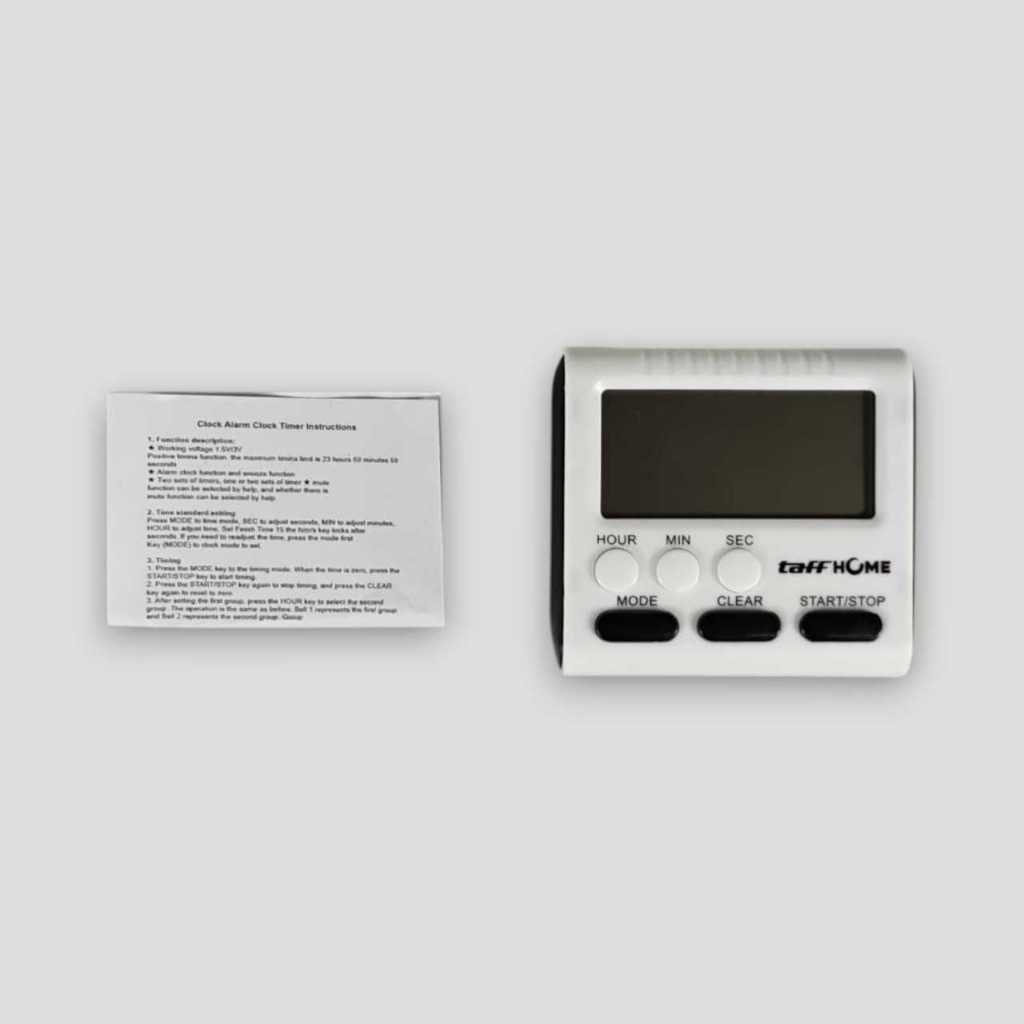 TaffHOME Timer Masak Dapur Magnetic Stand Kitchen Countdown Clock - JS-183