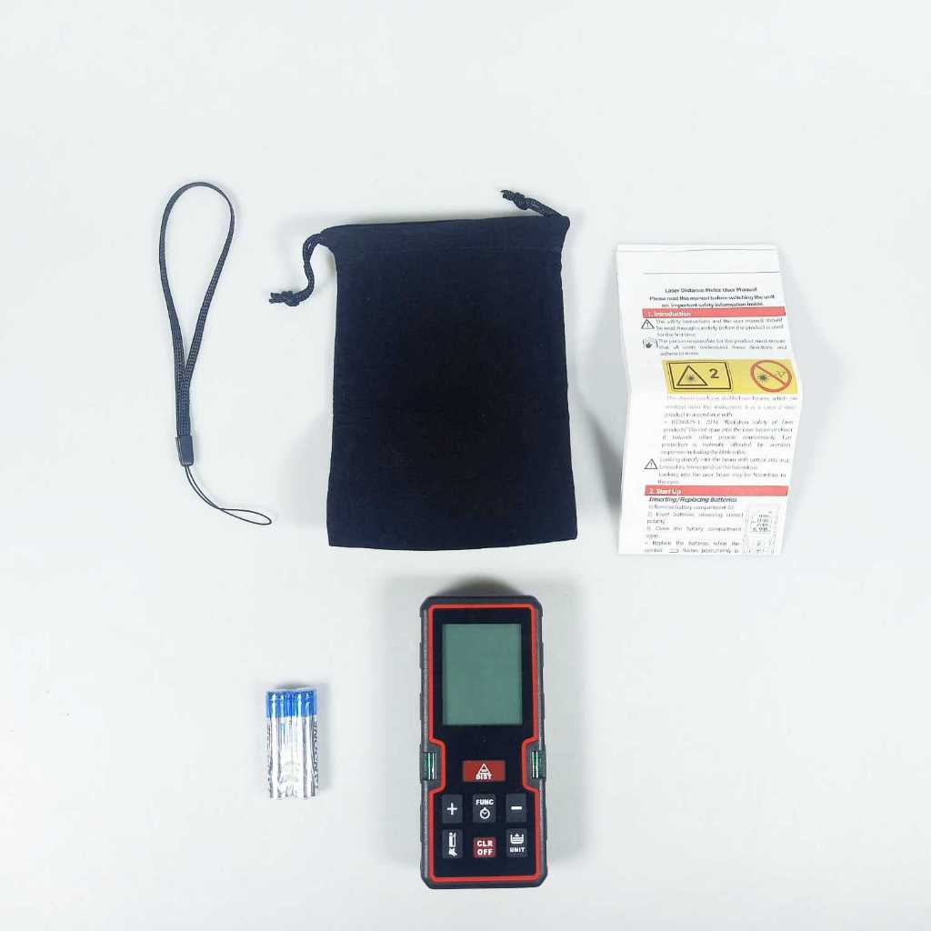 Taffware Meteran Laser Digital Distance Meter Rangefinder Portable 40M - S1