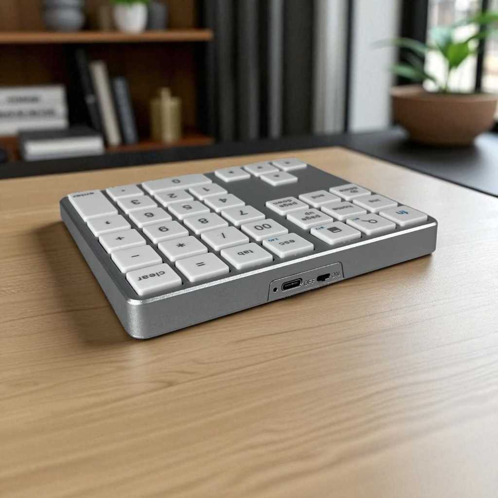 Taffware Keyboard Numeric Numpad 2.4GHz Bluetooth Silent Keypad - K35