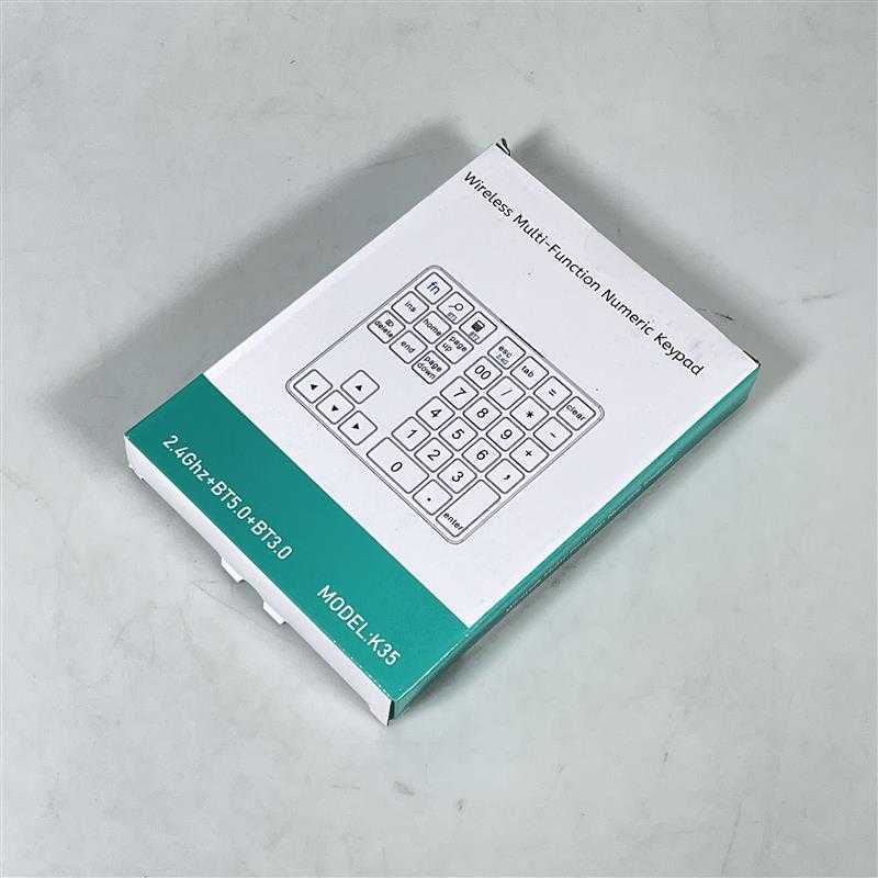 Taffware Keyboard Numeric Numpad 2.4GHz Bluetooth Silent Keypad - K35