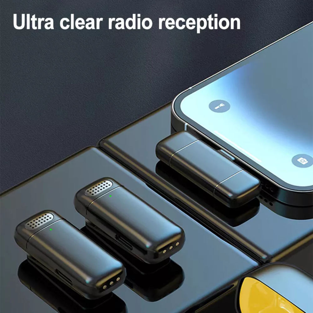 TaffSTUDIO Wireless Lavalier Lapel Microphone Vlogger Type C 2.4GHz - K6