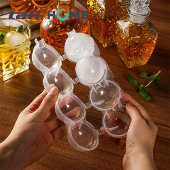 TaffHOME Cetakan Es Batu Jelly Bulat 4 Grid Ice Cube Mold - TW-160