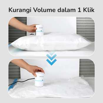 TaffHOME Pompa Vakum Baju Elektrik Vacuum Bag Pump EU Plug 3-5 kPa - GR-202
