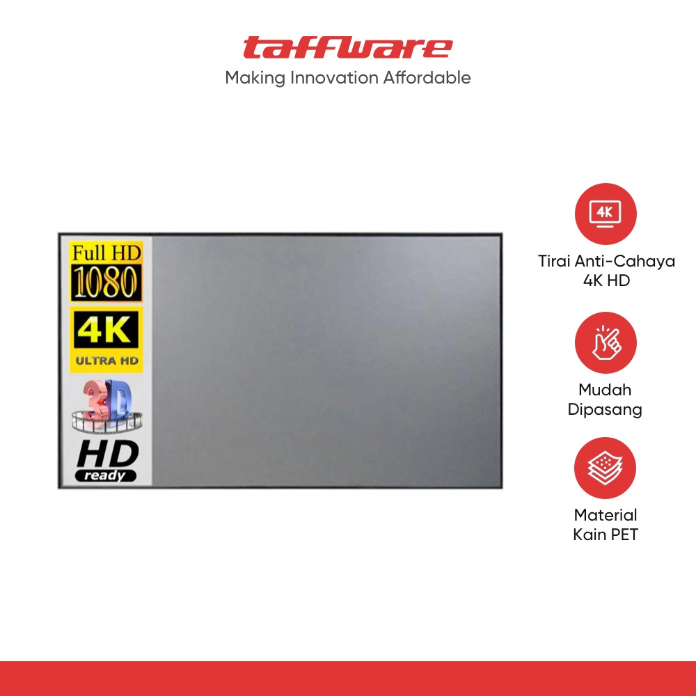 TaffSTUDIO Kain Layar Proyektor Anti-light Ambient Screen Curtain-  L21