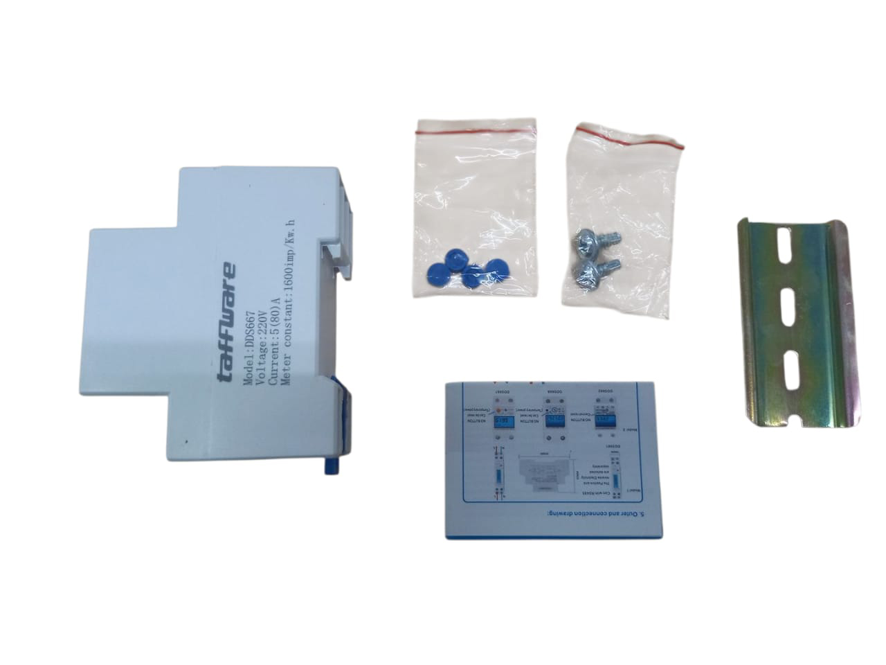 Taffware kWh Pengukur Listrik Power Voltmeter 220V - DDS667