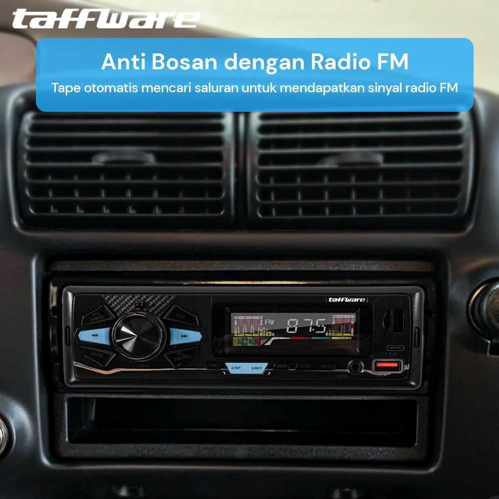 Taffware Tape Mobil Audio MP3 Player Bluetooth Dual USB Hands Free ISO - HL32