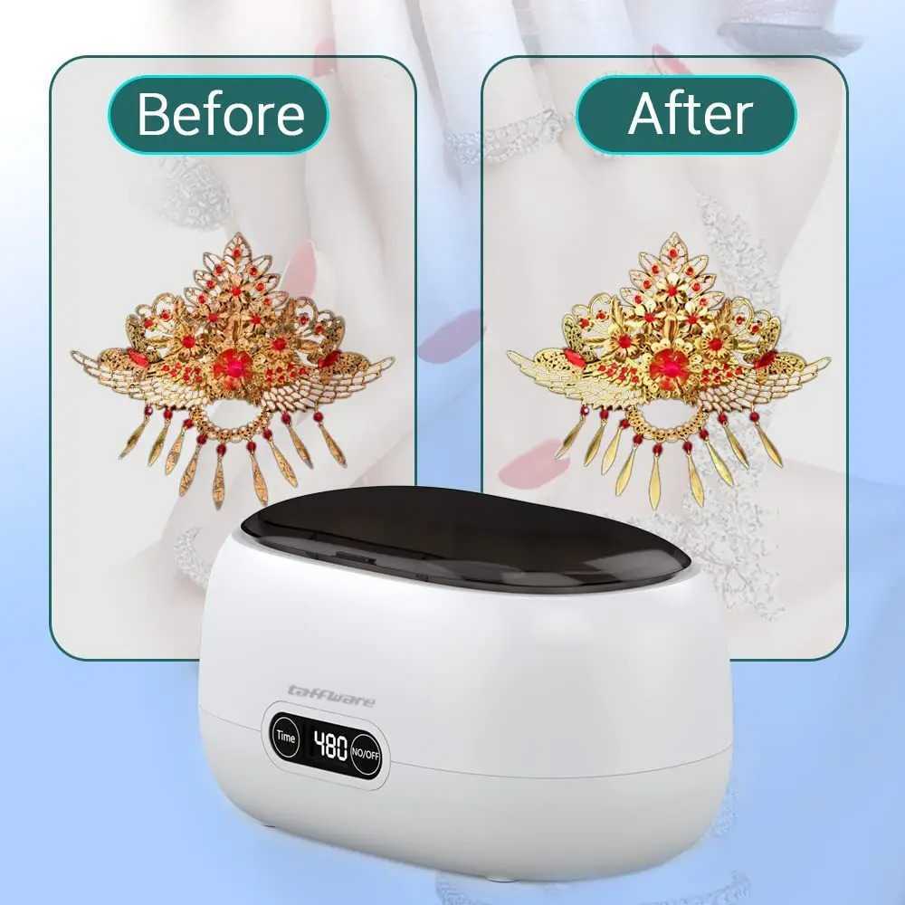 Taffware Pembersih Kacamata Perhiasan Ultrasonic Cleaner 45kHz 600ml - SJ-W3