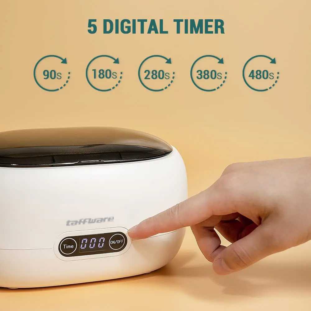 Taffware Pembersih Kacamata Perhiasan Ultrasonic Cleaner 45kHz 600ml - SJ-W3