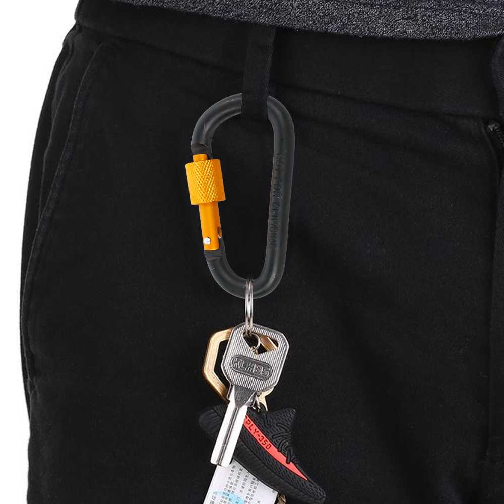 TaffSPORT Karabiner Gantungan Tas Aluminium Quickdraw Carabiner - K12L