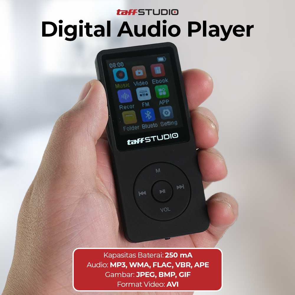 TaffSTUDIO MP3 Digital Audio Player MP4- ZY418