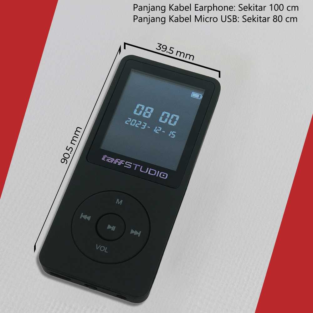 TaffSTUDIO MP3 Digital Audio Player MP4- ZY418
