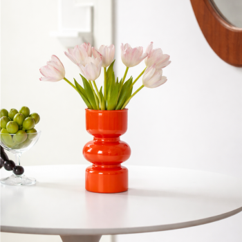 TaffHOME Vas Bunga Kaca Nordic Bottle Vase Flower Pot Home Decor 18cm - AM-18