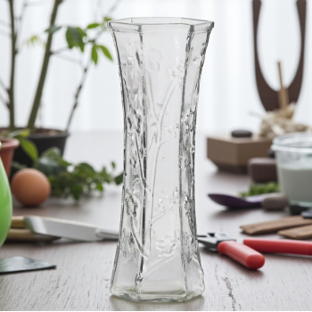 TaffHOME Vas Bunga Dekorasi Interior Ruang Tamu Motif Bambu - AR-3A