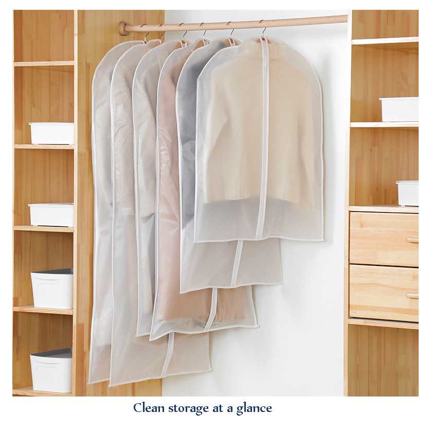 TaffHOME Cover Pakaian Anti Debu Dustproof Cloth Organizer PEVA 1 PCS - PE2