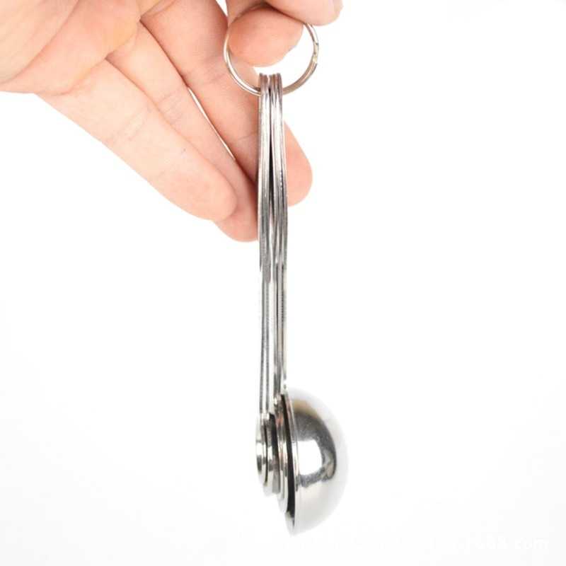 TaffHOME Sendok Takar Cup Stainless Steel Measuring Spoon 5 PCS - S300