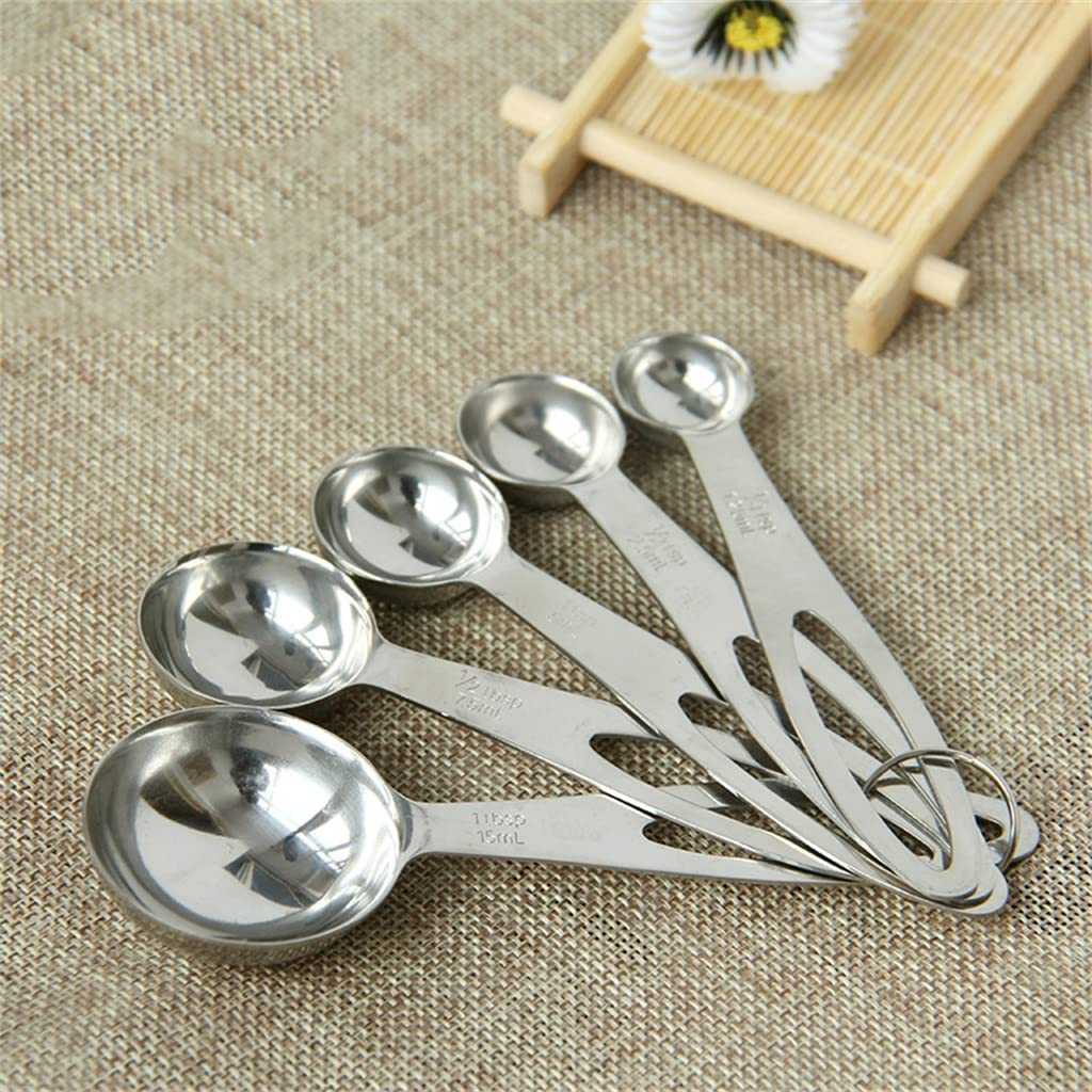TaffHOME Sendok Takar Cup Stainless Steel Measuring Spoon 5 PCS - S300