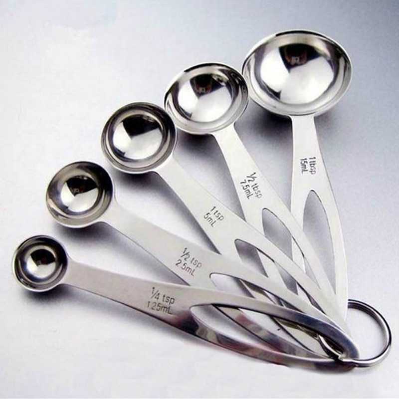 TaffHOME Sendok Takar Cup Stainless Steel Measuring Spoon 5 PCS - S300