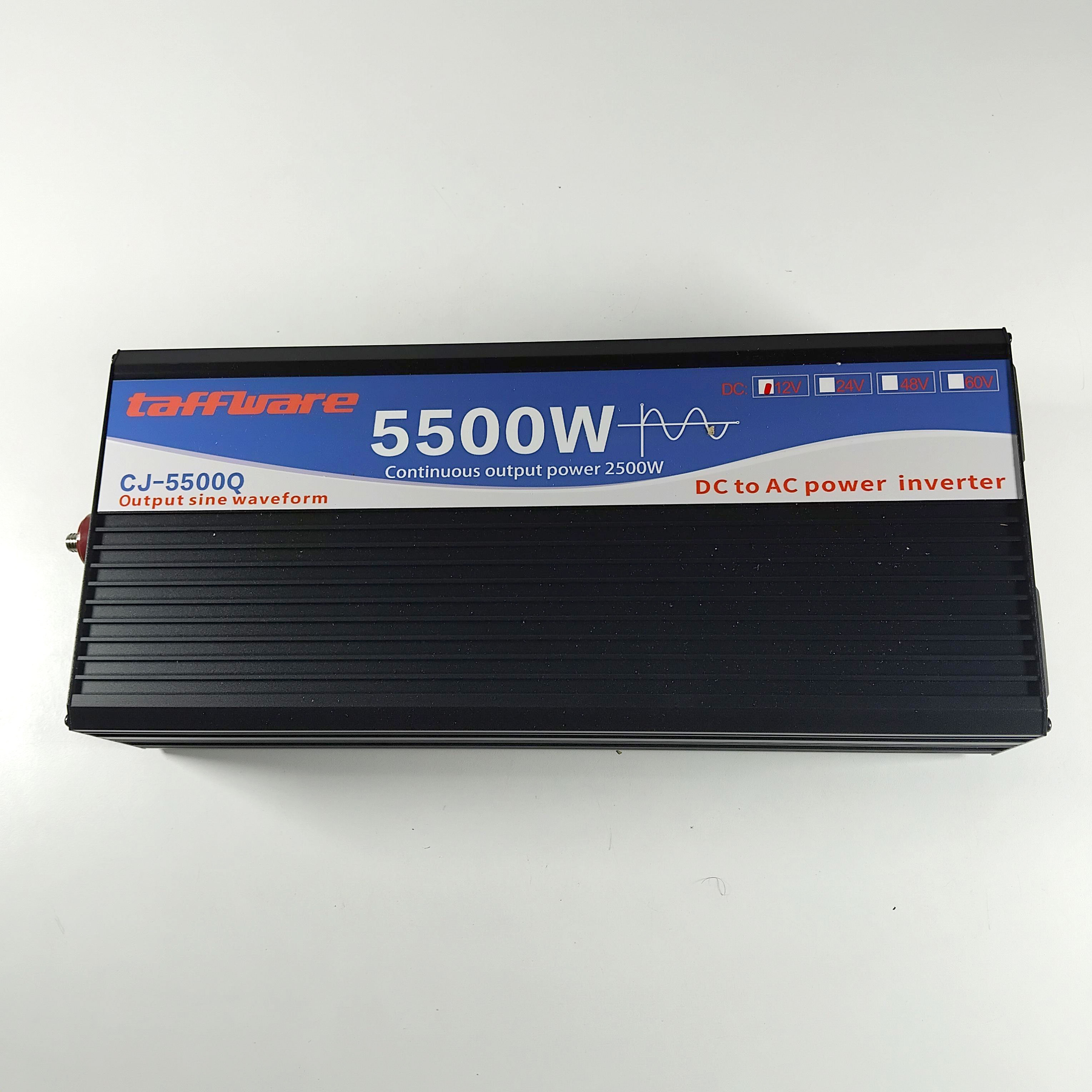 Taffware Power Inverter Pure Sine Wave DC 12V to AC 220V 5500W - CJ-5500Q