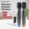 TaffSTUDIO Microphone Karaoke Wireless Rechargeable 2 Ch 2.4GHz 2 PCS - SM2