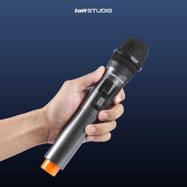 TaffSTUDIO Microphone Karaoke Wireless Rechargeable 2 Ch 2.4GHz 2 PCS - SM2