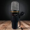 TaffSTUDIO Mikrofon Kondenser Microphone Condenser Podcast with Stand - SF-666