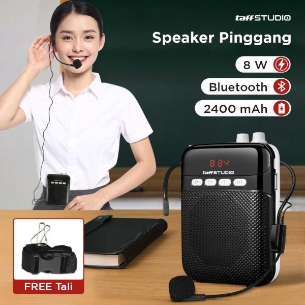ginee_20260414173821515_2118452490.jpg TaffSTUDIO Speaker Pinggang Bluetooth Voice Amplifier Wired 8W - S26