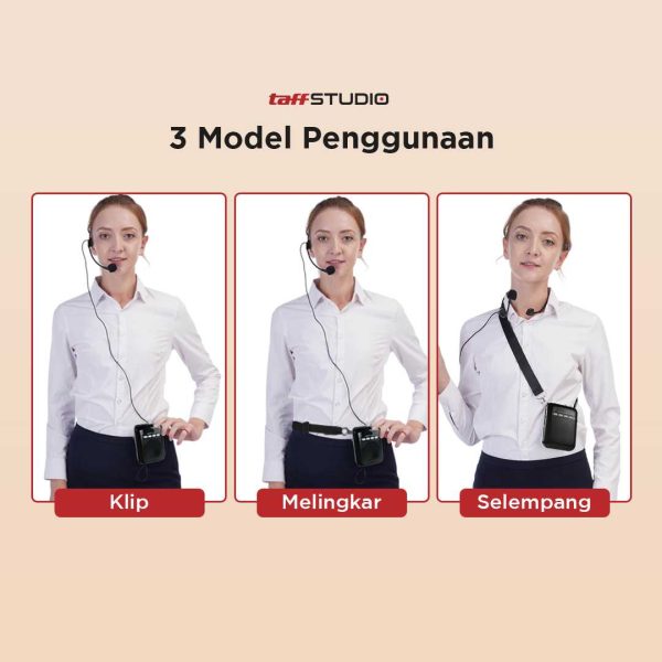 ginee_20260414173821849_0636957957.jpg TaffSTUDIO Speaker Pinggang Bluetooth Voice Amplifier Wired 8W - S26