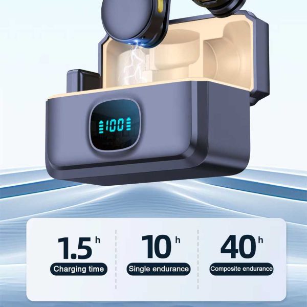 TaffSTUDIO Mikrofon Wireless Lavalier Microphone Vlogger Magnetic Clip - Q8