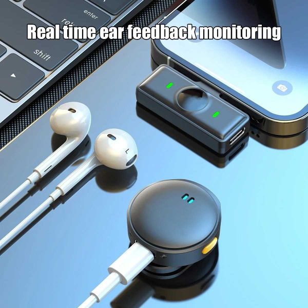 TaffSTUDIO Mikrofon Wireless Lavalier Microphone Vlogger Magnetic Clip - Q8