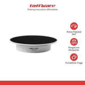 TaffSTUDIO Alas Putar Fotografi Suede Rotating 360 Turntable 20cm - QM104712