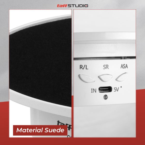 TaffSTUDIO Alas Putar Fotografi Suede Rotating 360 Turntable 20cm - QM104712