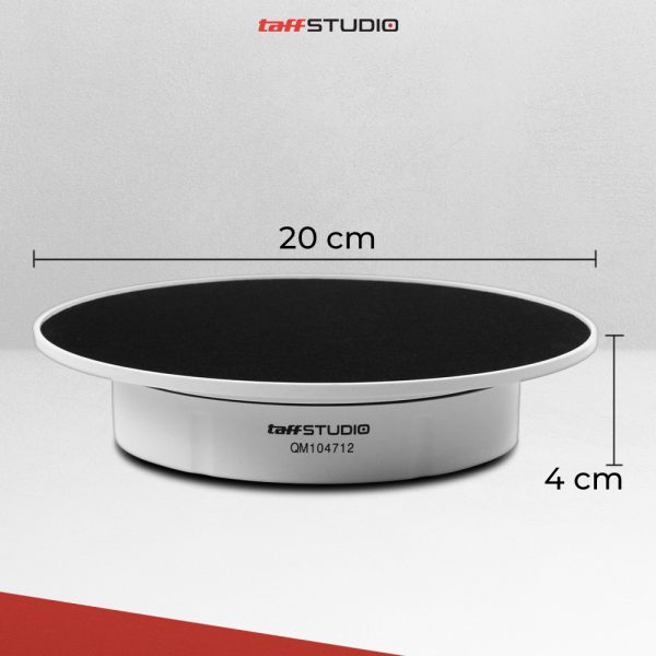 TaffSTUDIO Alas Putar Fotografi Suede Rotating 360 Turntable 20cm - QM104712