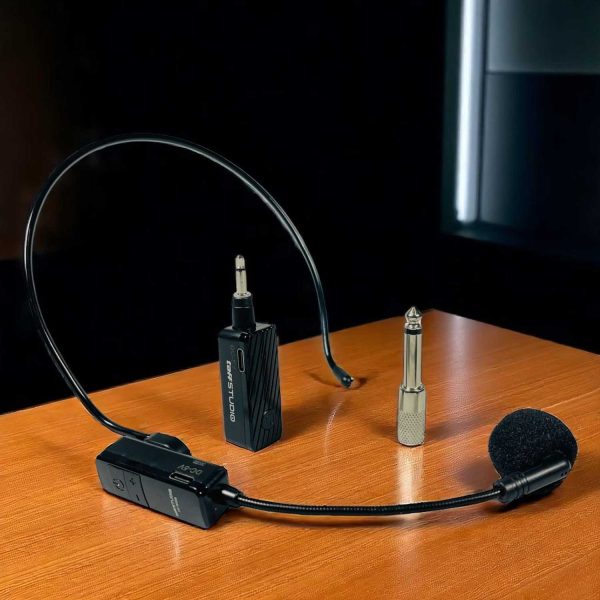 TaffSTUDIO Wireless Lavalier Lapel Microphone 6.35mm Adapter 2.4G - HX-W008