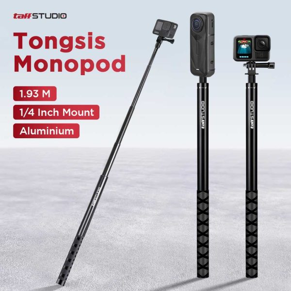 TaffSTUDIO Tongsis Selfie Stick Ultra Long Invisible Insta360 GoPro - YZ502/YZ525/YZ511/YZ520