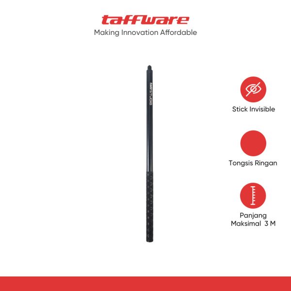 TaffSTUDIO Tongsis Selfie Stick Long Invisible 3M for Insta360 GoPro - YZ530