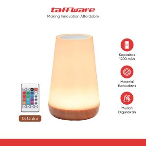 TaffLED Lampu Tidur LED RGB Night Lamp Rechargeable 1200mAh 13 Color - XTZ-5A