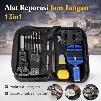 Taffware Alat Reparasi Jam Tangan Watch Repair Tool Kit Lengkap 13in1 - SC8005