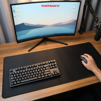 taffware-gaming-mouse-pad-xl-desk-mat-polos-anti-slip-waterproof-mp001 (13) Taffware Gaming Mouse Pad XL Desk Mat Polos 300 x 600 mm - MP001 - Black