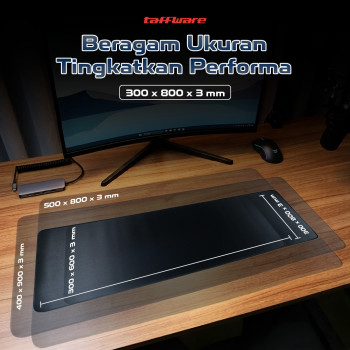 Taffware Gaming Mouse Pad XL Desk Mat Polos 300 x 800 mm - MP001