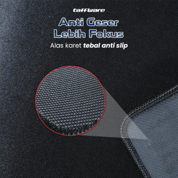 Taffware Gaming Mouse Pad XL Desk Mat Polos 400 x 900 mm - MP001 - Black